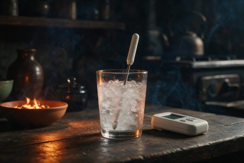 How to calibrate a meat thermometer: one point of ice water says nothing about 200 degrees