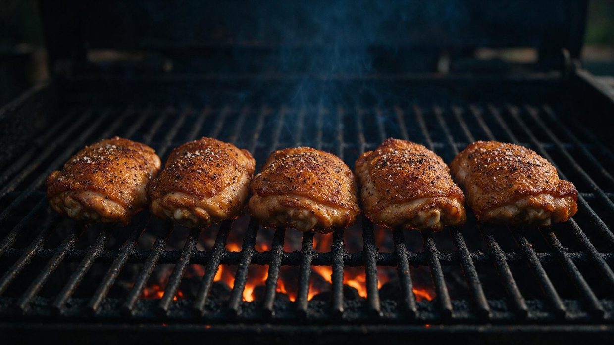 How Long to Smoke Chicken Thighs: The Meat Finishes Long Before the Skin Does