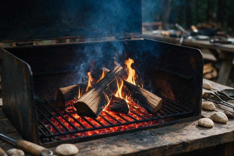 Offset smoker fire management: the temperature is supposed to swing